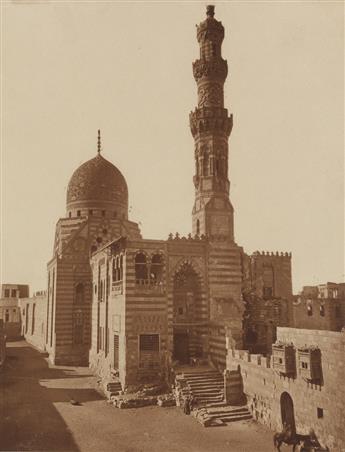 (BRAUN & CIE) Folio containing 20 picturesque photographs of Cairo, including the Tombs of the Caliphs and Mamelucks, and interior and